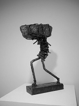 Saddek Wasil, And They Bear Their Weights on Their Backs, 2012, Metallic sculpture, H60 x W50 x D30 cm