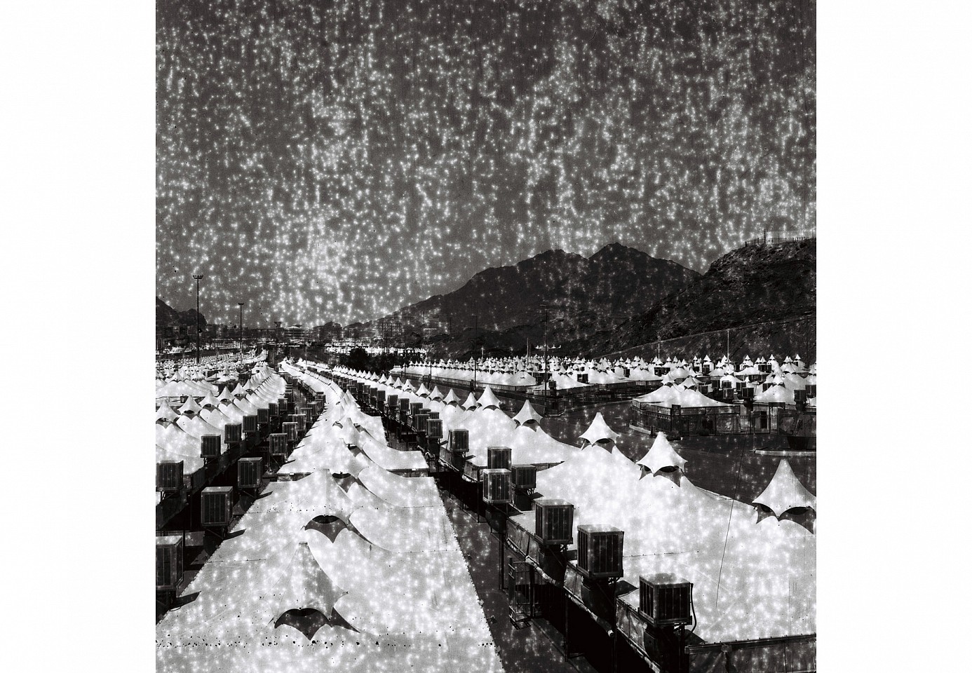 <p><span class="viewer-caption-artist">Ziad Antar</span></p>
<p><span class="viewer-caption-title"><i>Hajj Tents</i></span>, <span class="viewer-caption-year">2012</span></p>
<p><span class="viewer-caption-media">Silver print mounted on dibond</span></p>
<p><span class="viewer-caption-dimensions">120 x 120 cm (47 3/16 x 47 3/16 in.)</span></p>
<p><span class="viewer-caption-description">Edition of 5; From Liminal Resolutions</span></p>
<p><span class="viewer-caption-inventory">ZIA0057</span></p>
<p><span class="viewer-caption-aux"></span></p>